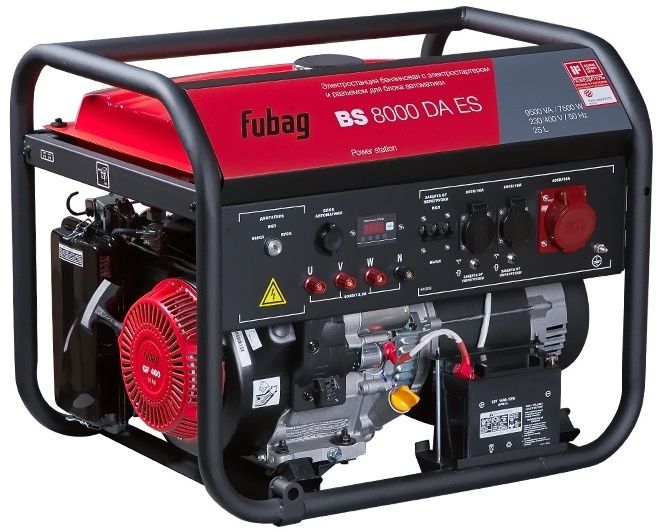 Генератор бензиновый Fubag BS 8000 DA ES. 220/380D, 7.5кВт, 102кг